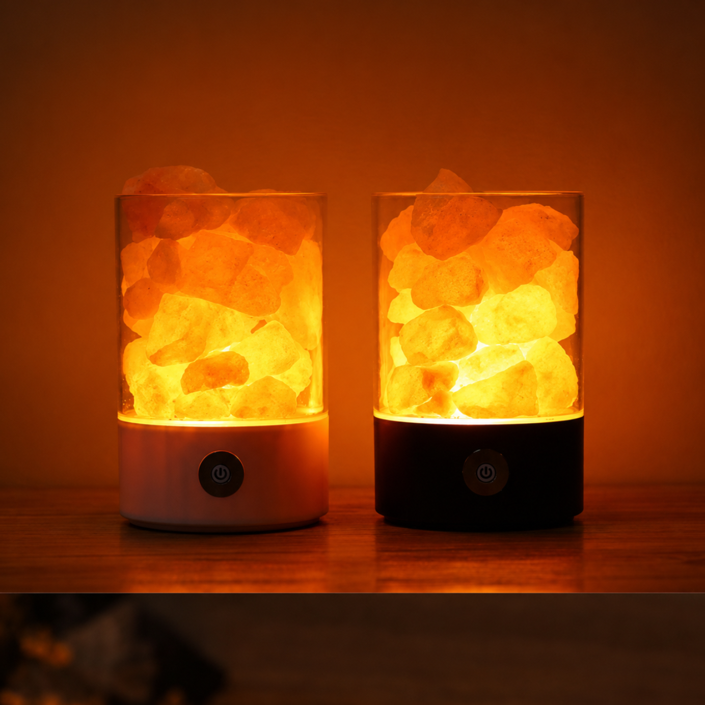 Sleeping romantic crystal small salt lamp